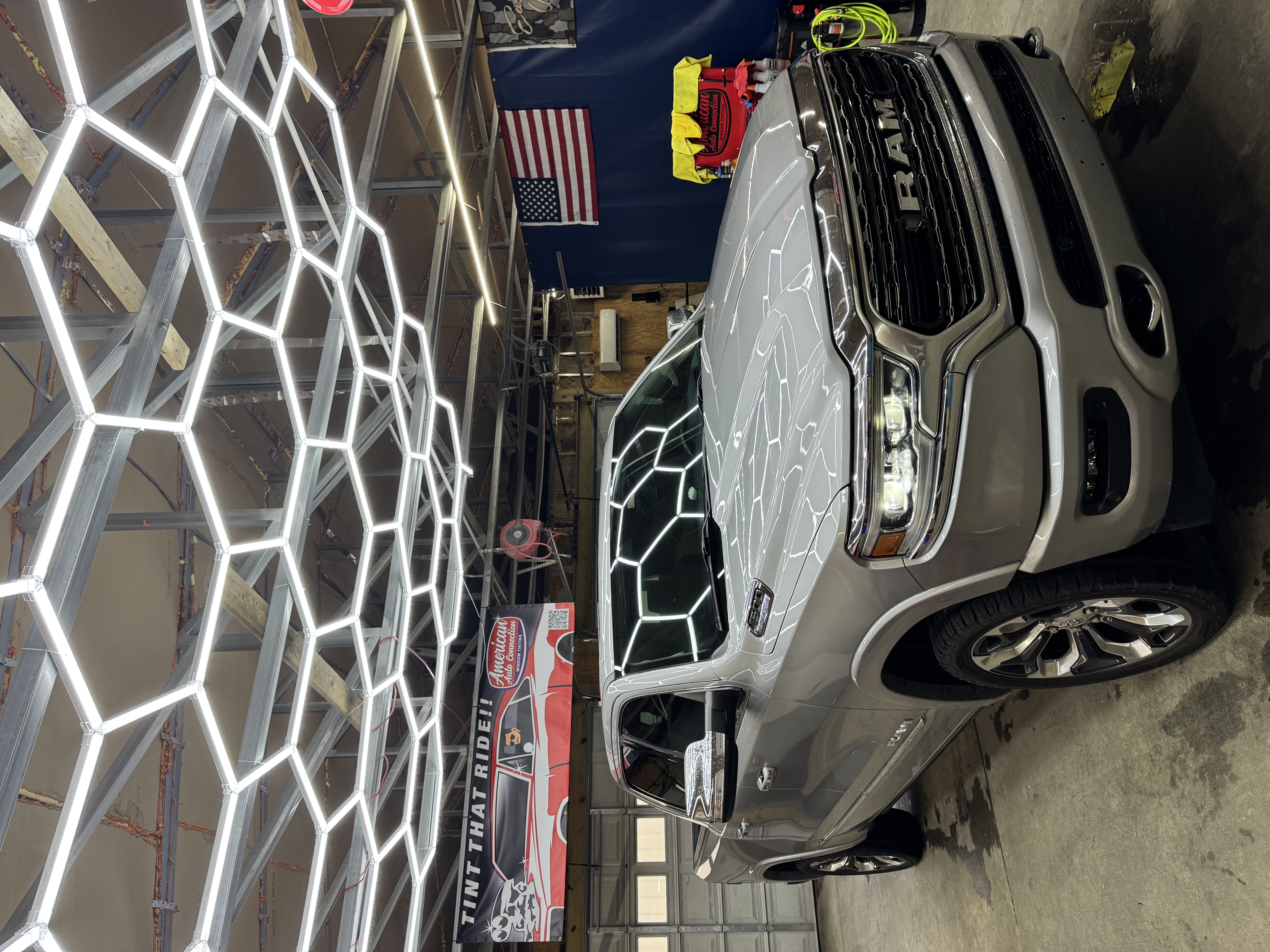 Applying 50% tint to luxury Truck Ram 2500 Applying 50% tint to luxury Truck Ram 2500