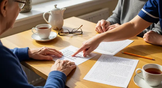 gedicht für demenzkranke: Hände am Tisch