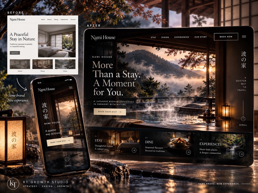 Nami House - Boutique Stay Website Redesign, Websites