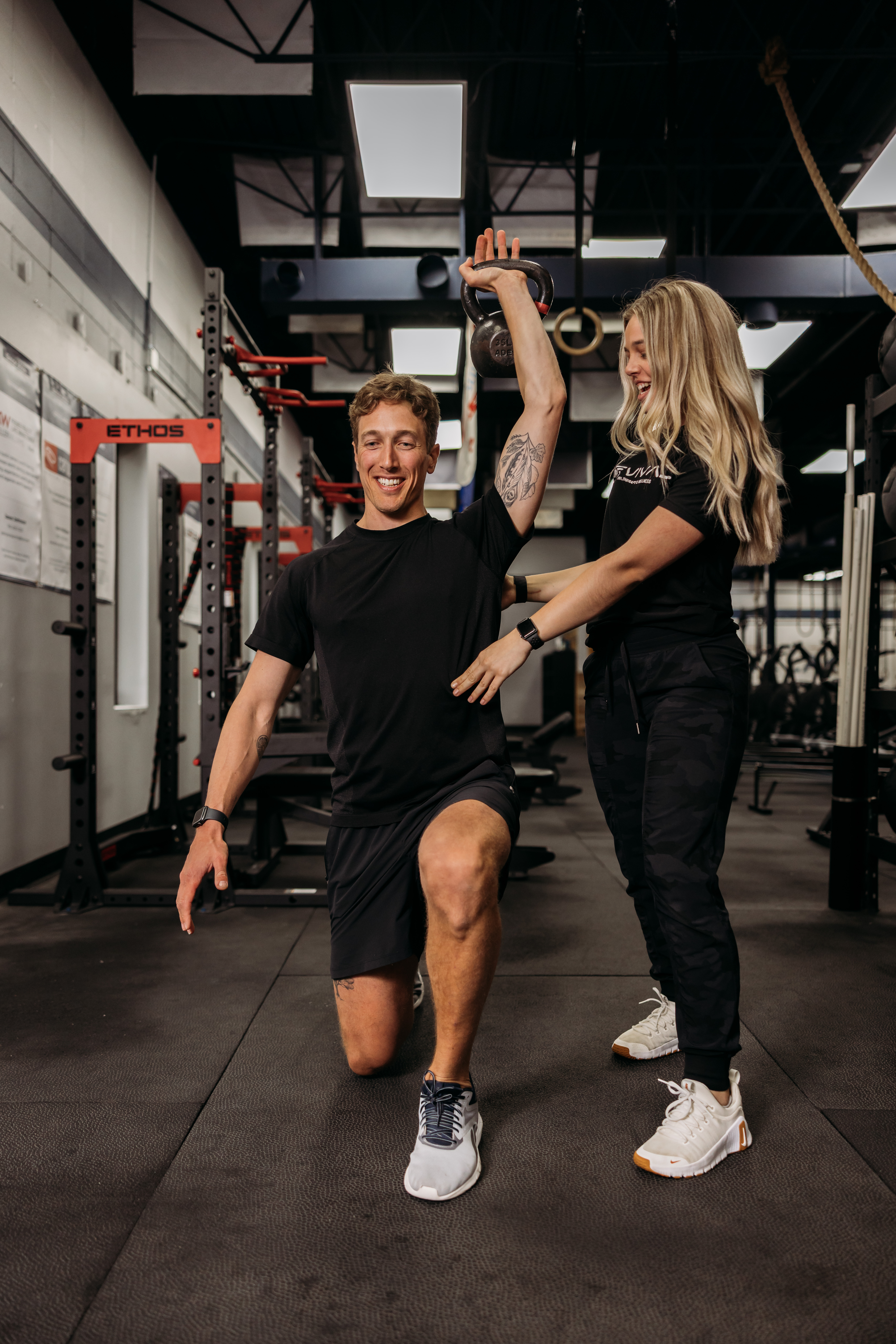 PT working with patient