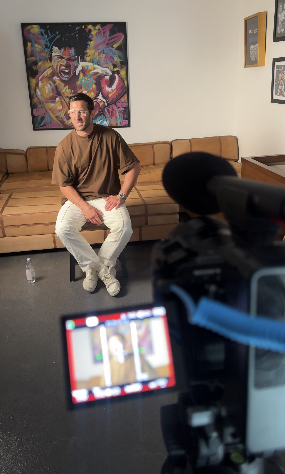 Behind the scenes filming