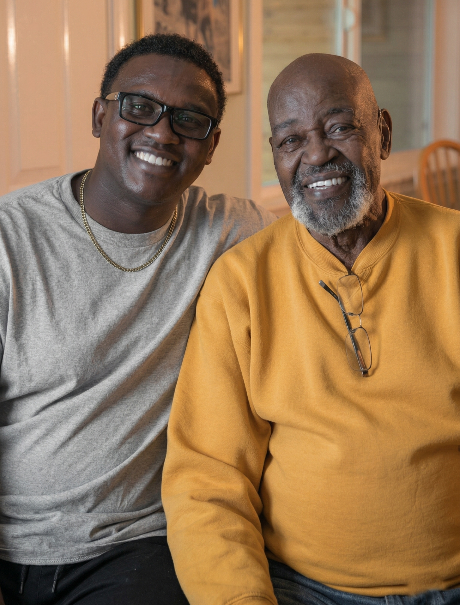 Dolyn with his grandpa