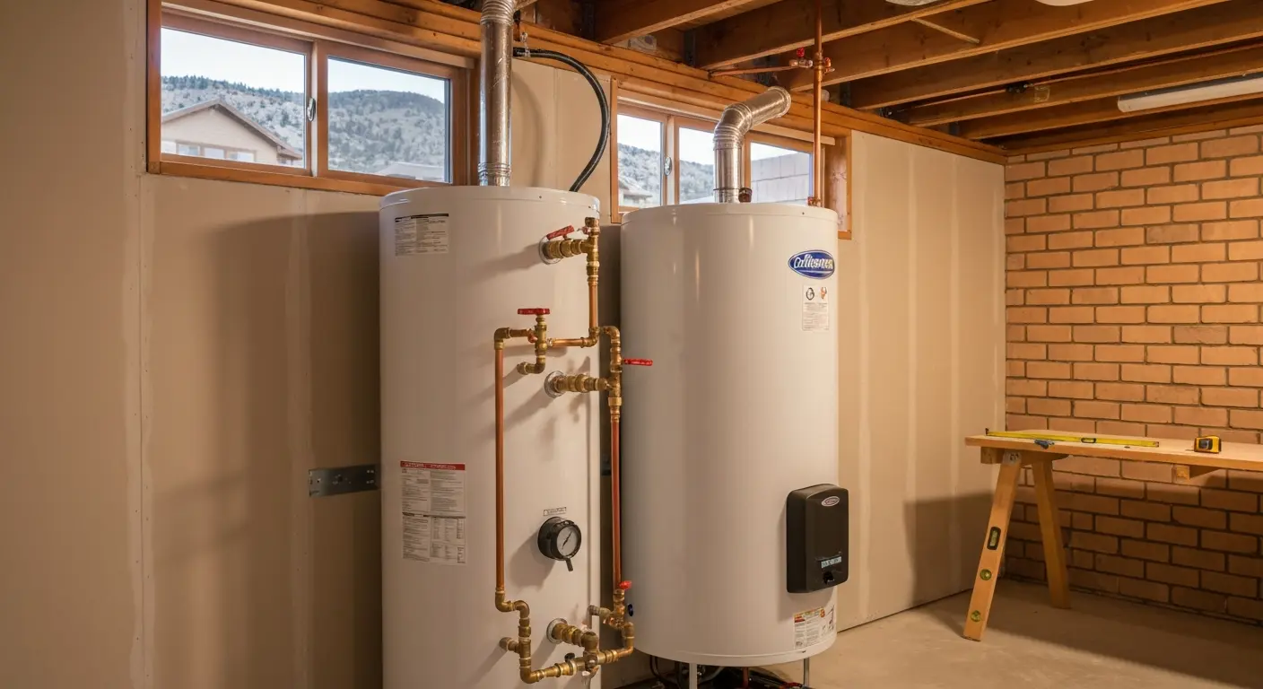 Tank water heater installation