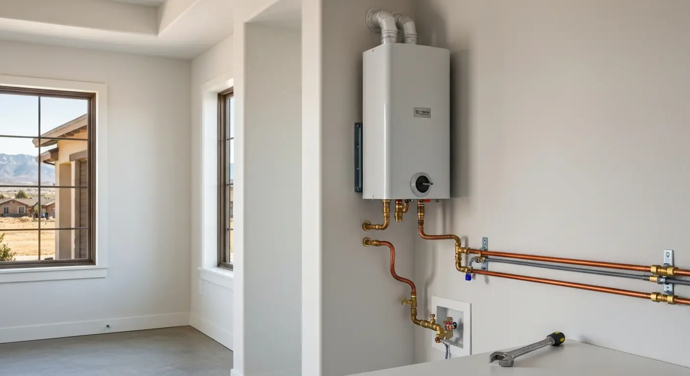 Tankless water heater installation