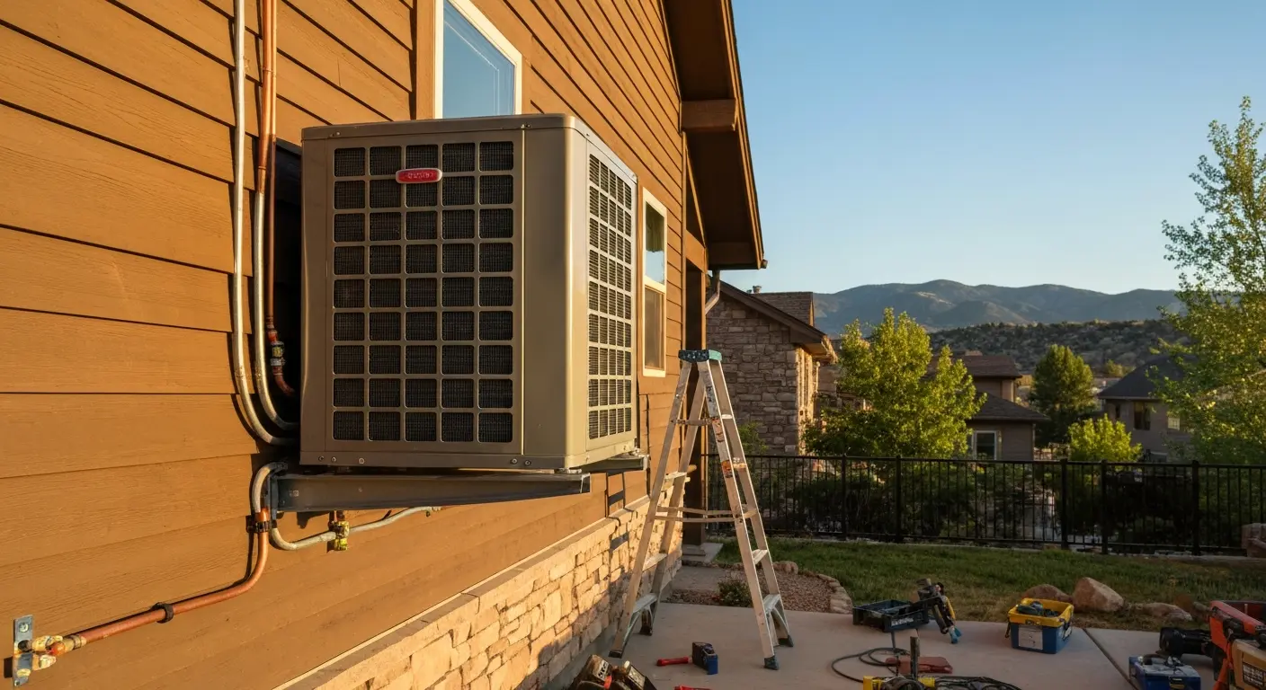Air conditioning unit installation
