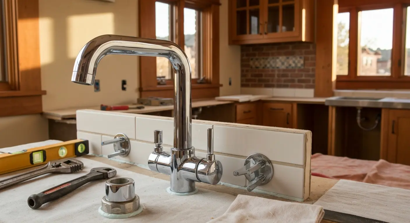 Plumbing fixture installation