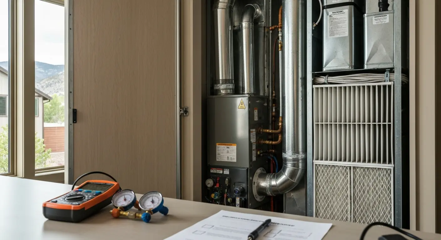 HVAC maintenance inspection in Cherry Creek