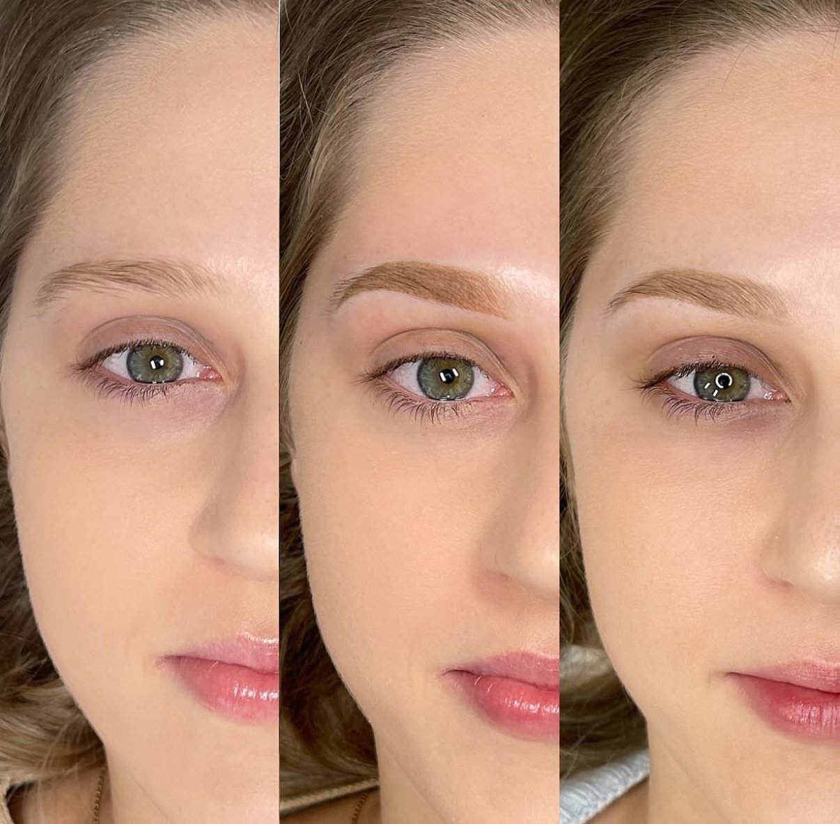 Ombré brow tattoo result