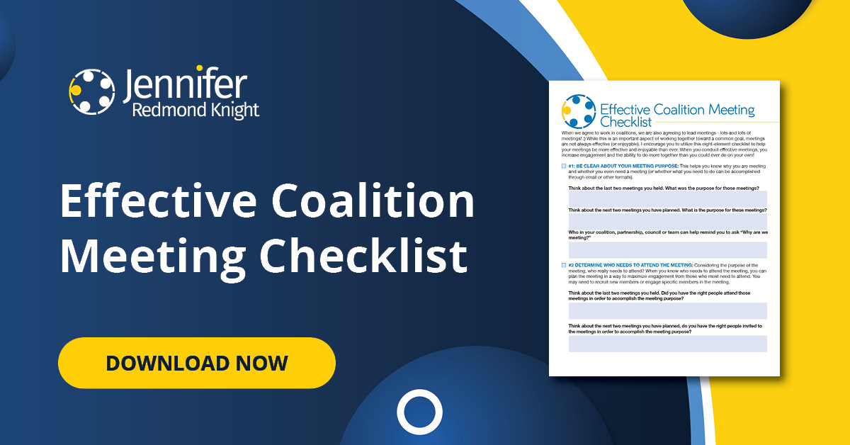 Effective Coalition Meeting Checklist