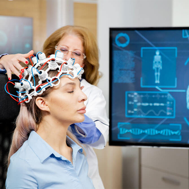 EEG test at Mir Neurology Center in Hagerstown & Cumberland for brain wave monitoring and seizure evaluation