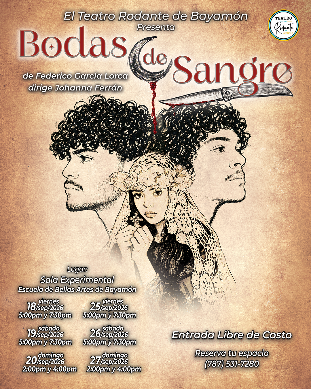 Obra Teatral: Bodas de Sangre — proyecto de Eventos