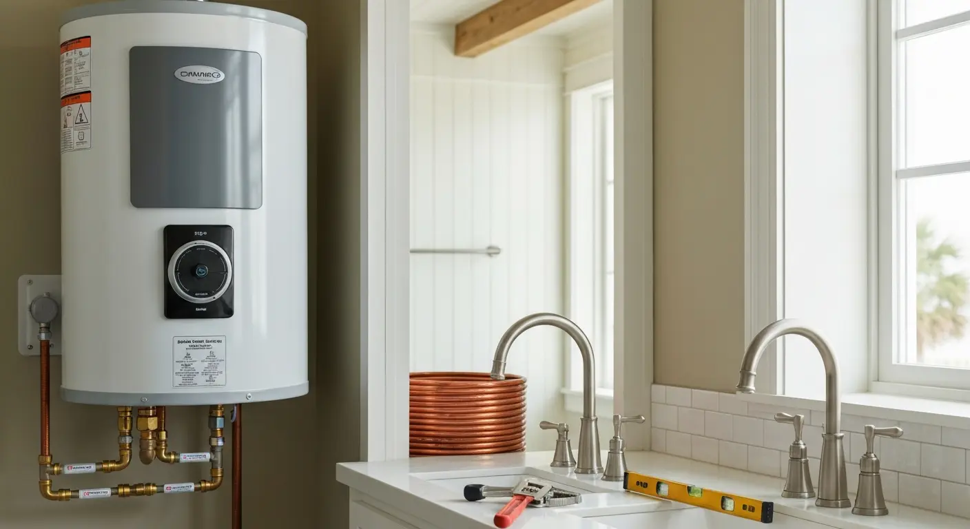Water heater and fixture installation