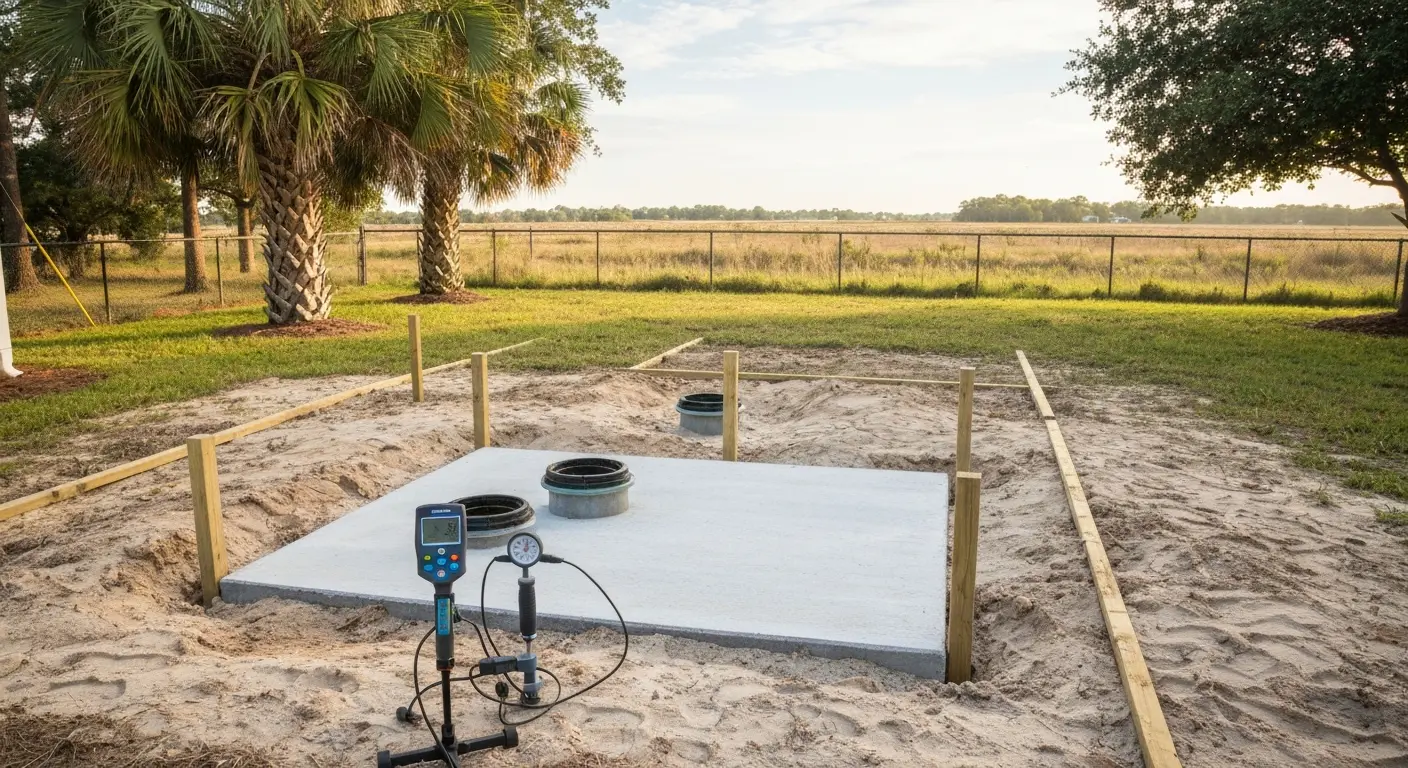 Septic system inspection