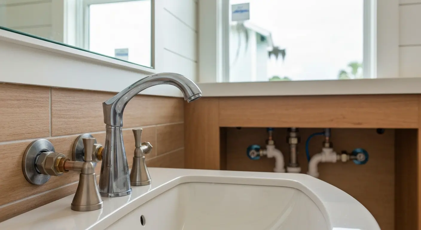 Plumbing repair in Lillian home