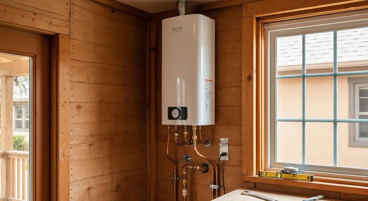 Tankless water heater installation