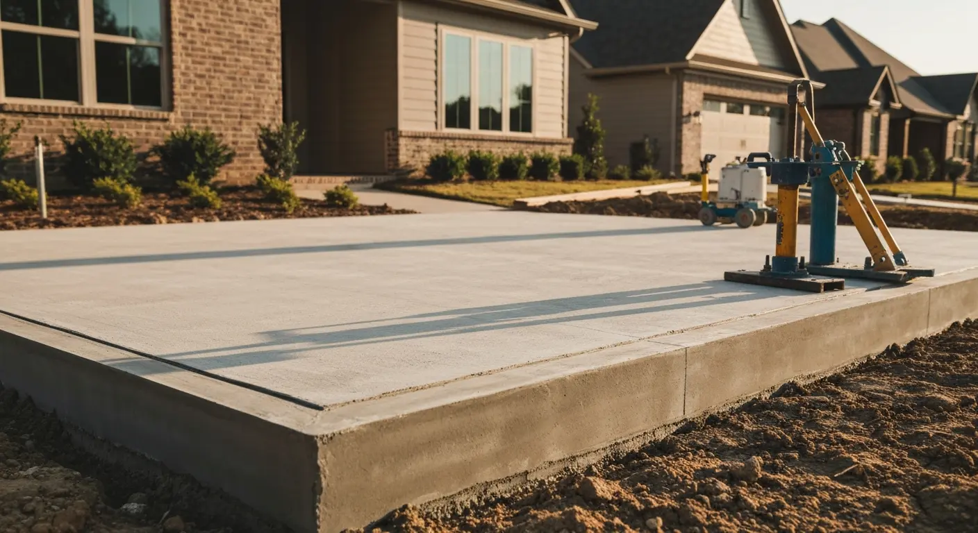 Slab foundation work