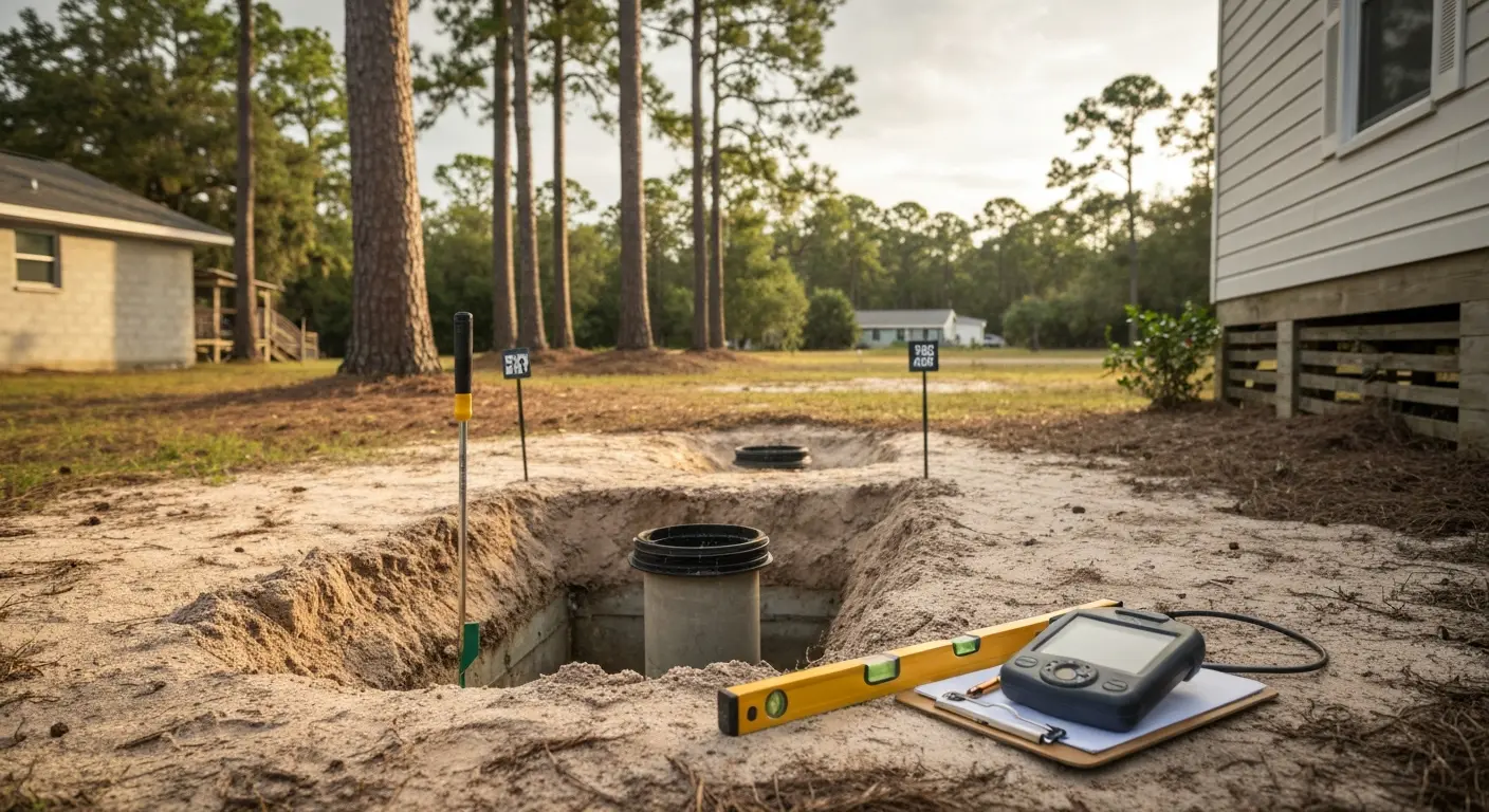 Septic system inspection in Perdido Key