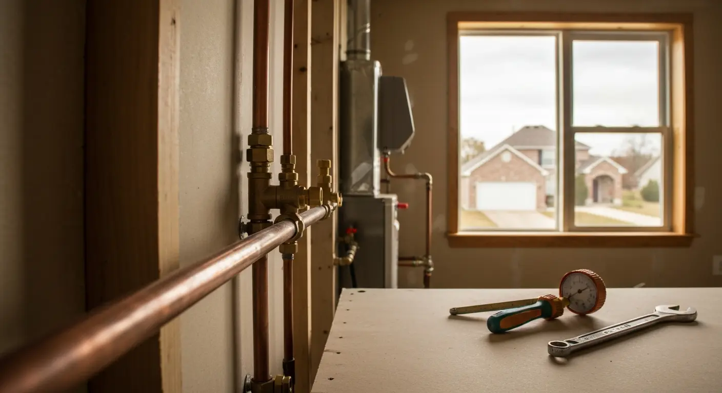 Gas line installation
