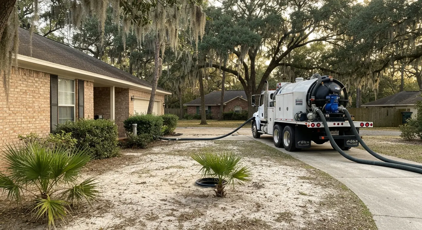 Septic tank pumping