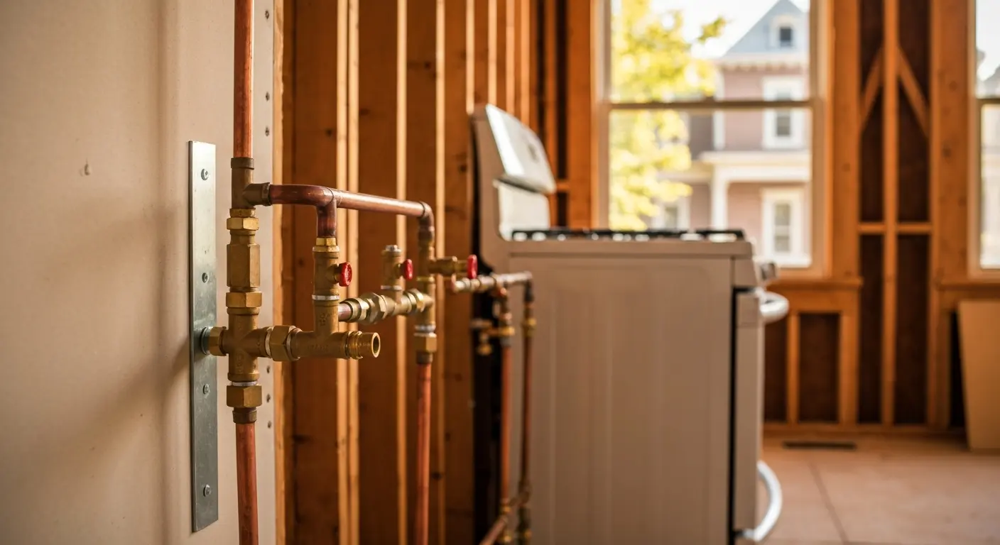 Gas line work