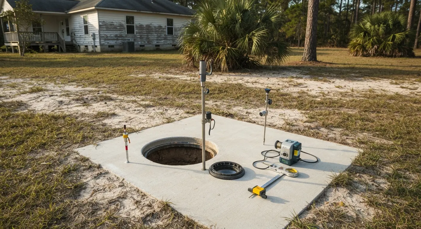 Septic system inspection