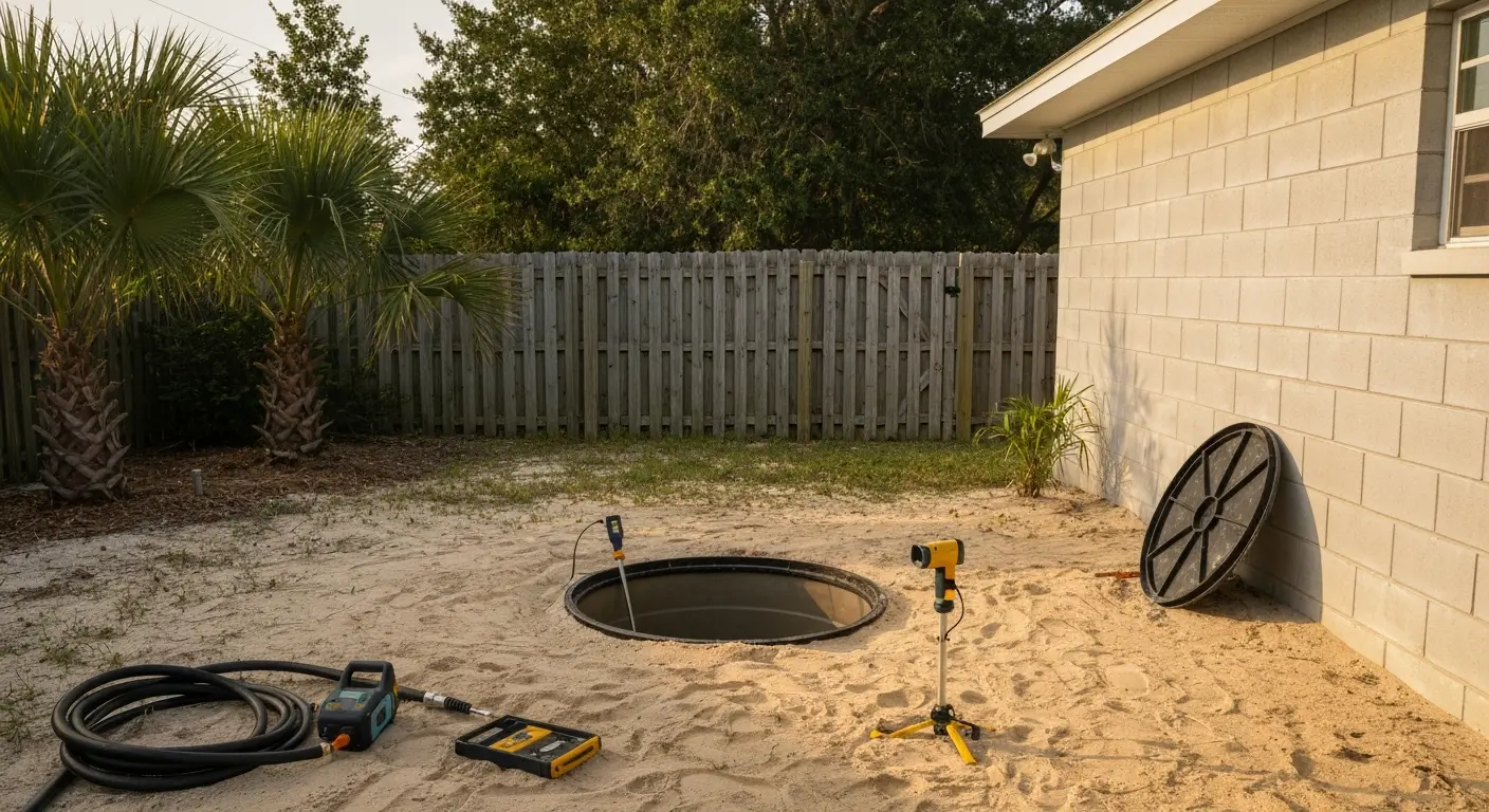 Septic system service and maintenance