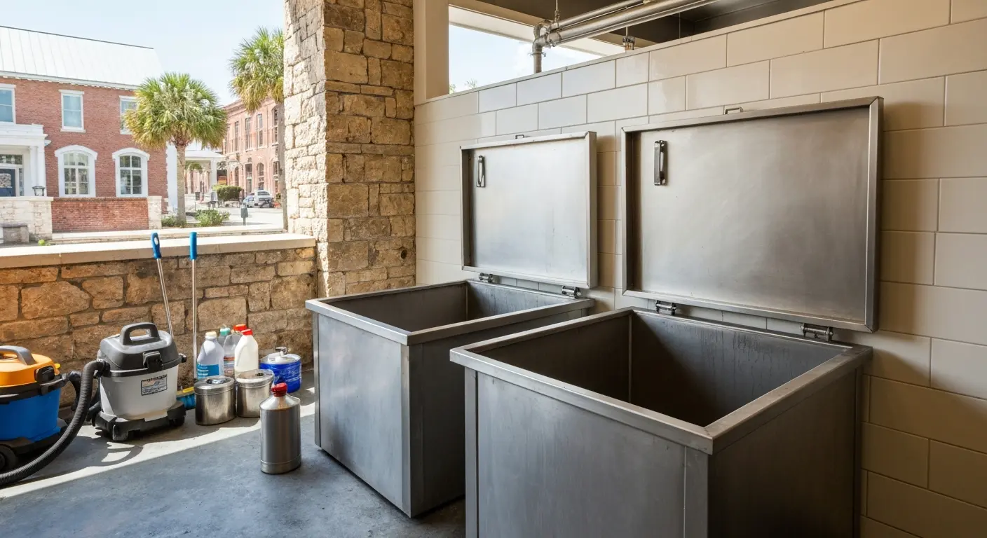 Grease trap cleaning service