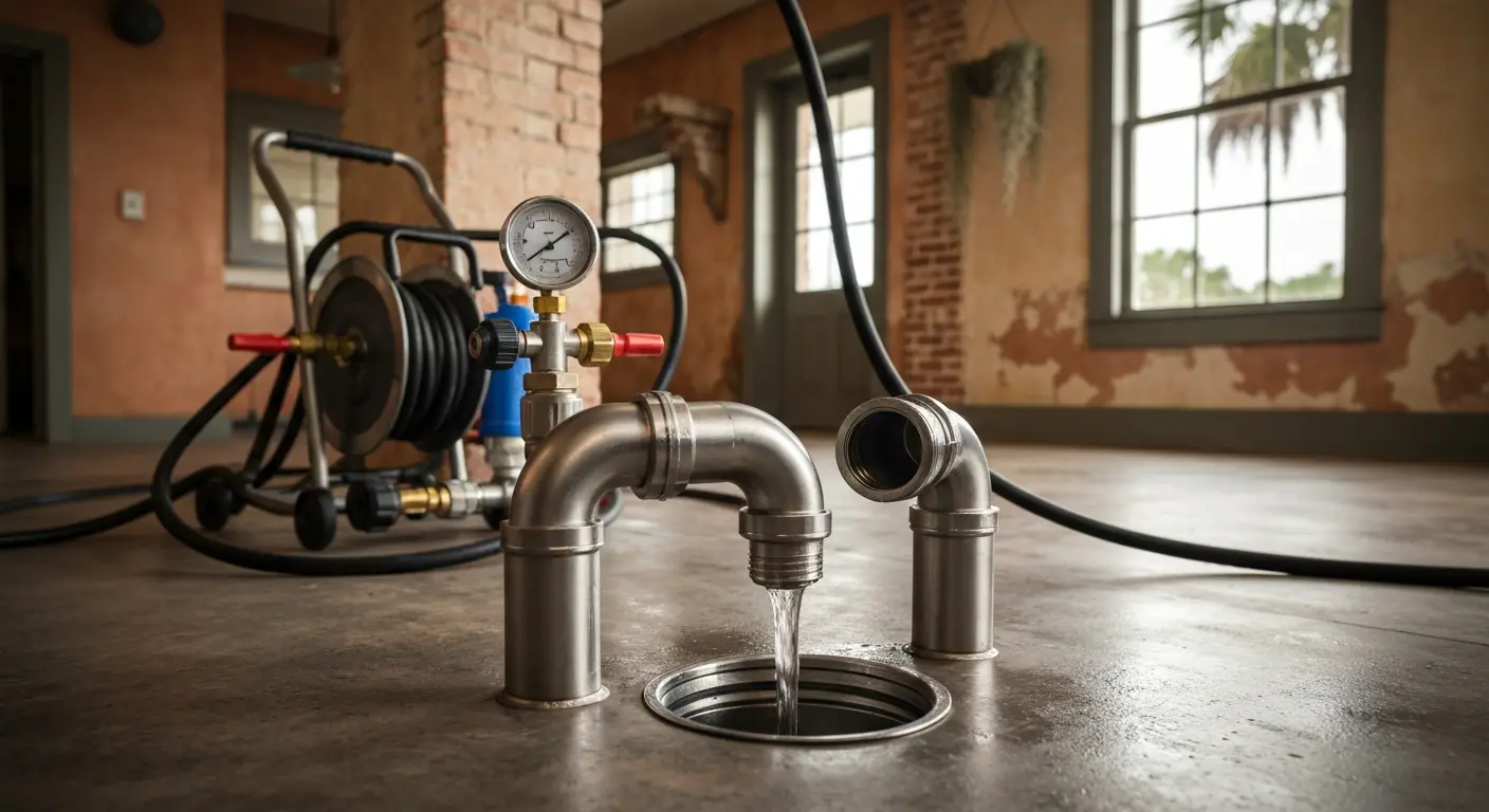 Commercial drain service