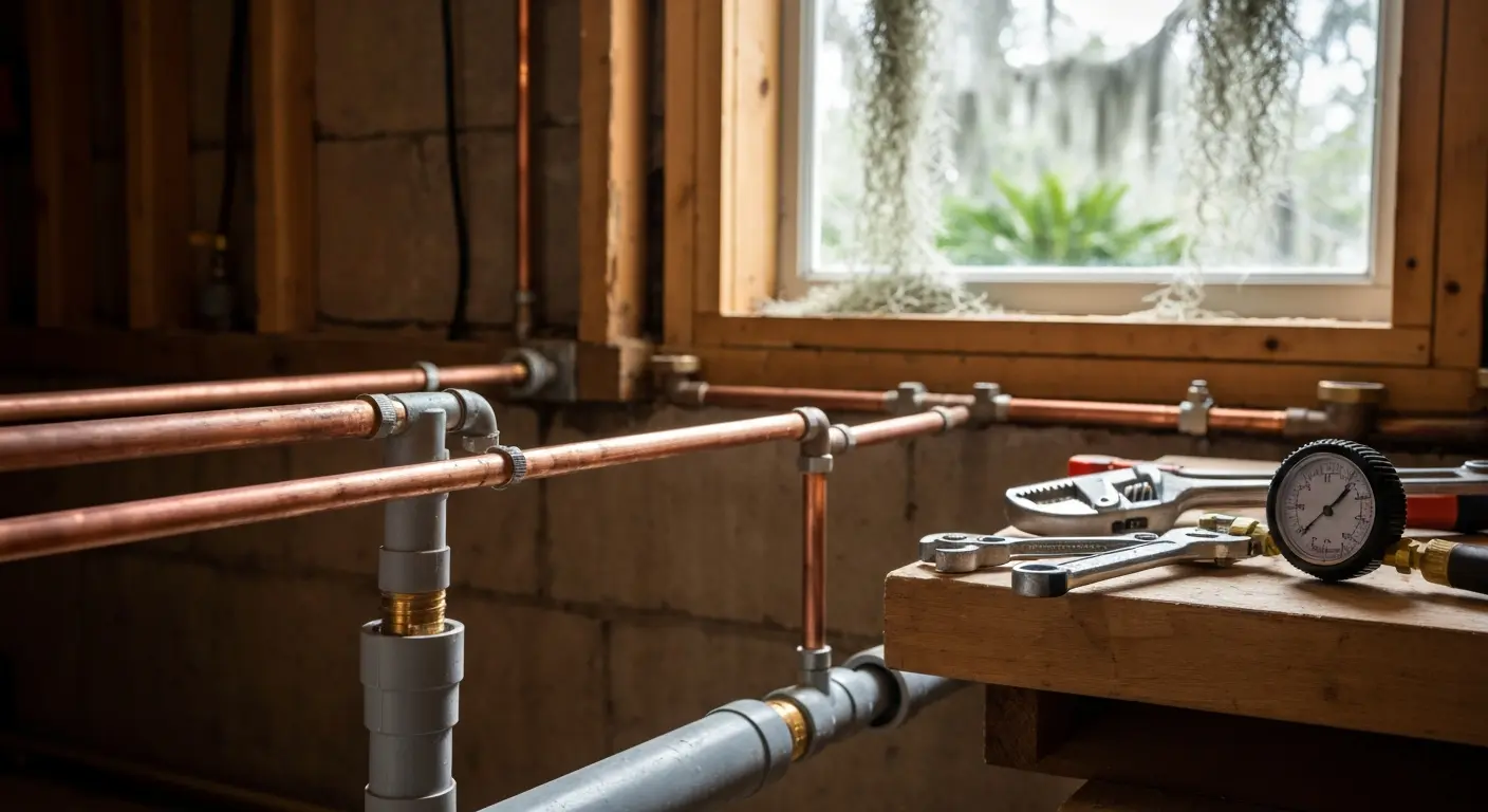 Emergency plumbing repair call
