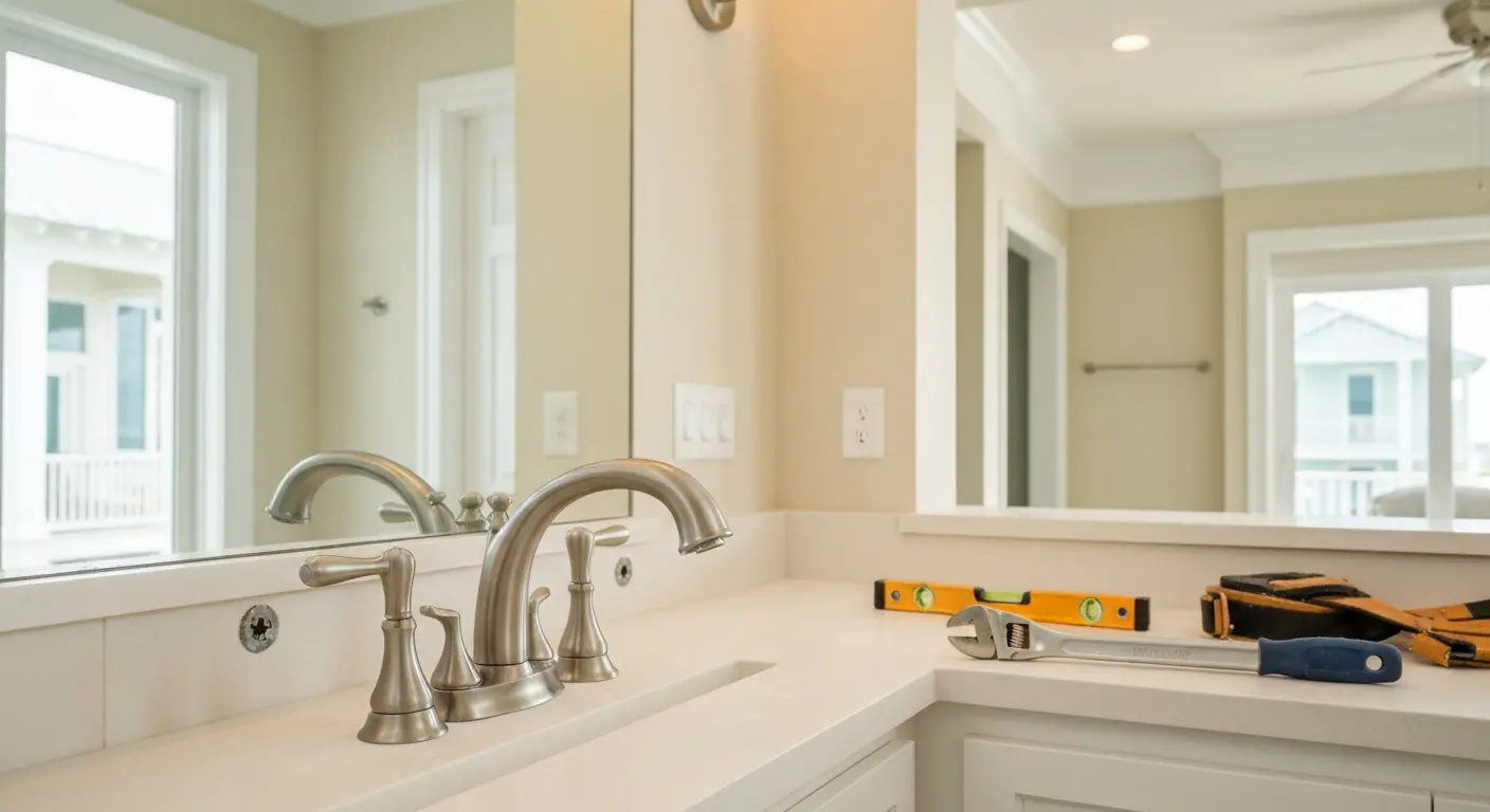 Fixture installation in Perdido Key condo
