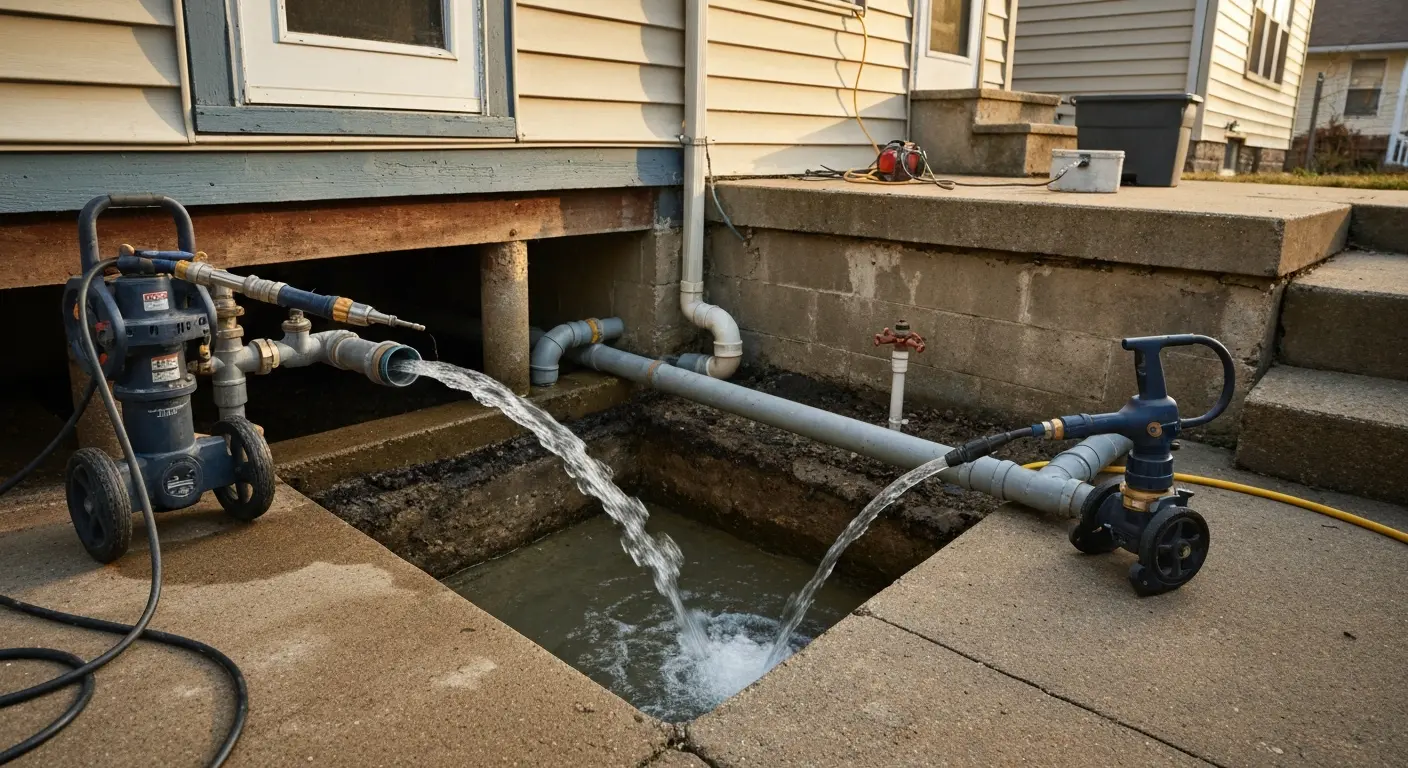 Drain cleaning service