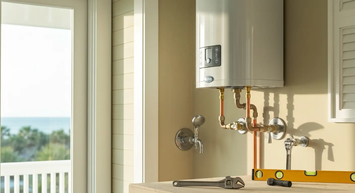 Water heater and fixture installation in coastal home