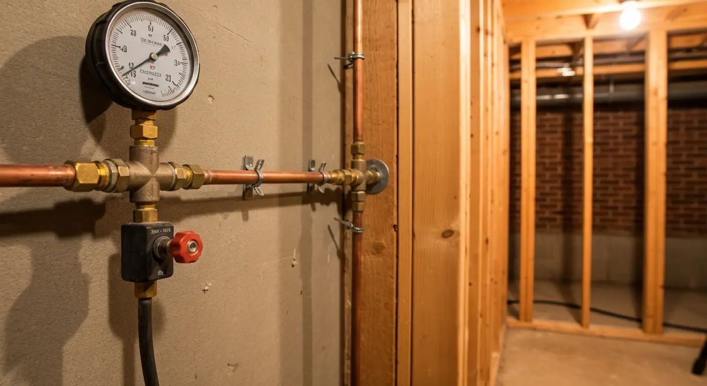 Gas line installation and testing