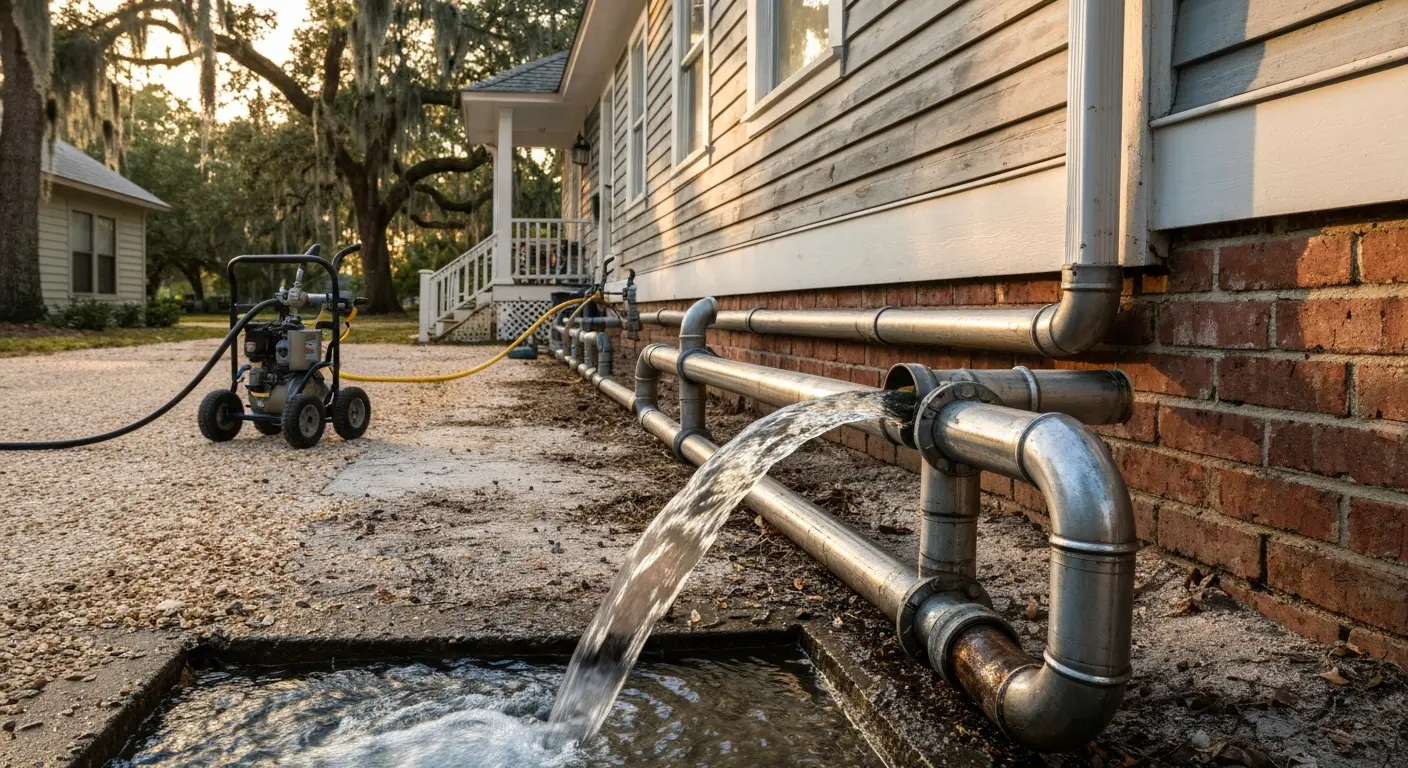 Drain cleaning service
