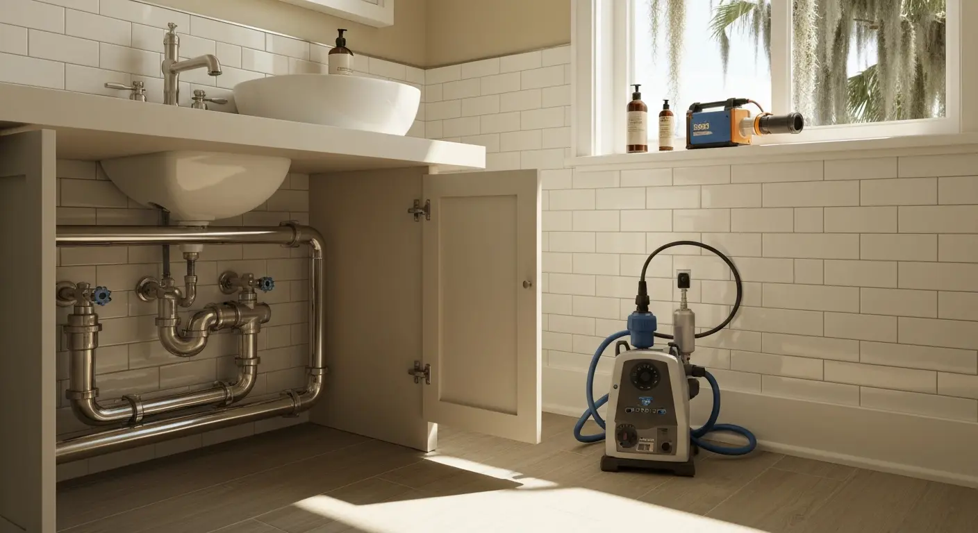 Residential drain cleaning in Pensacola