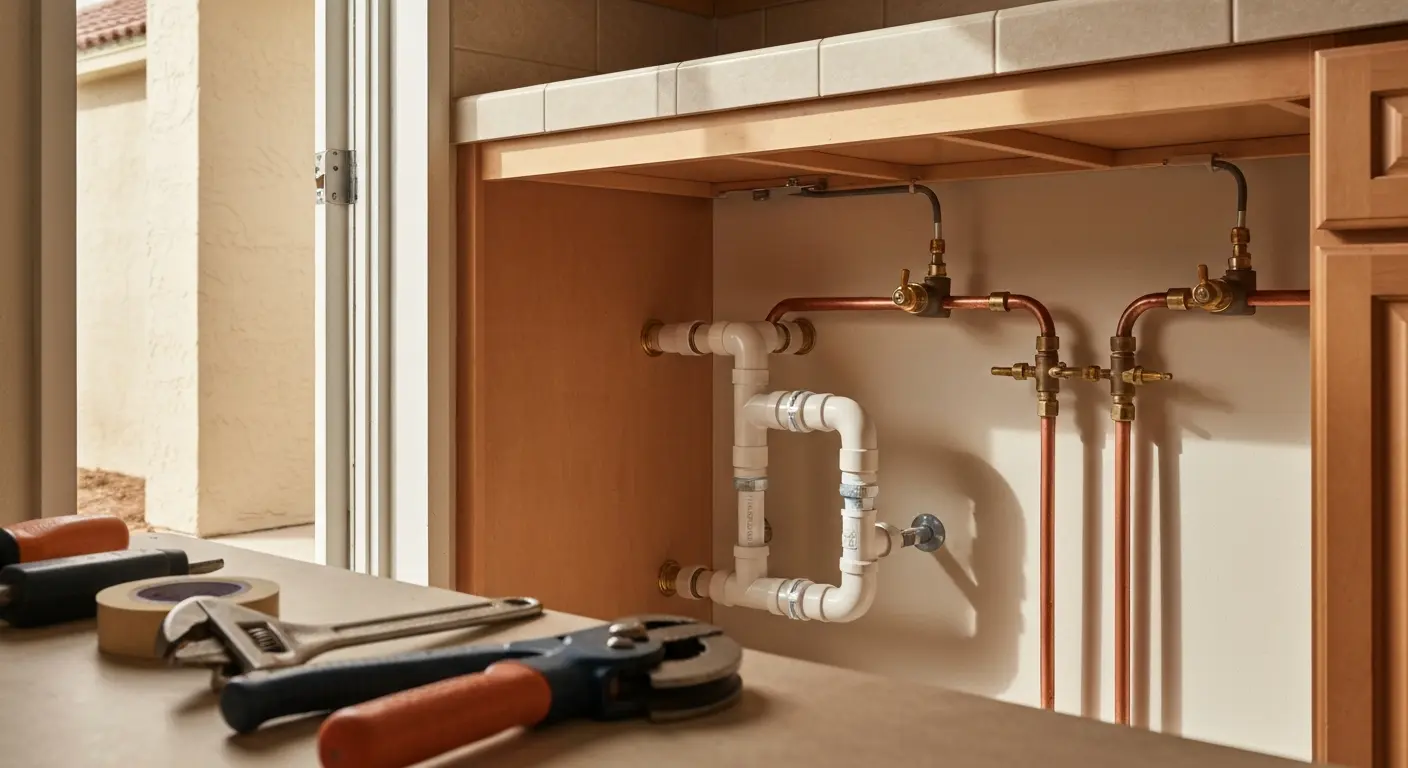 New plumbing installation