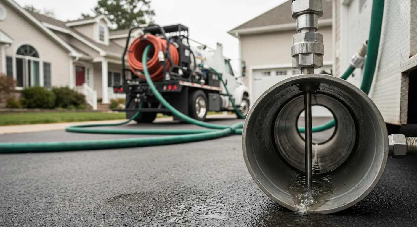 Hydro jetting drain cleaning service