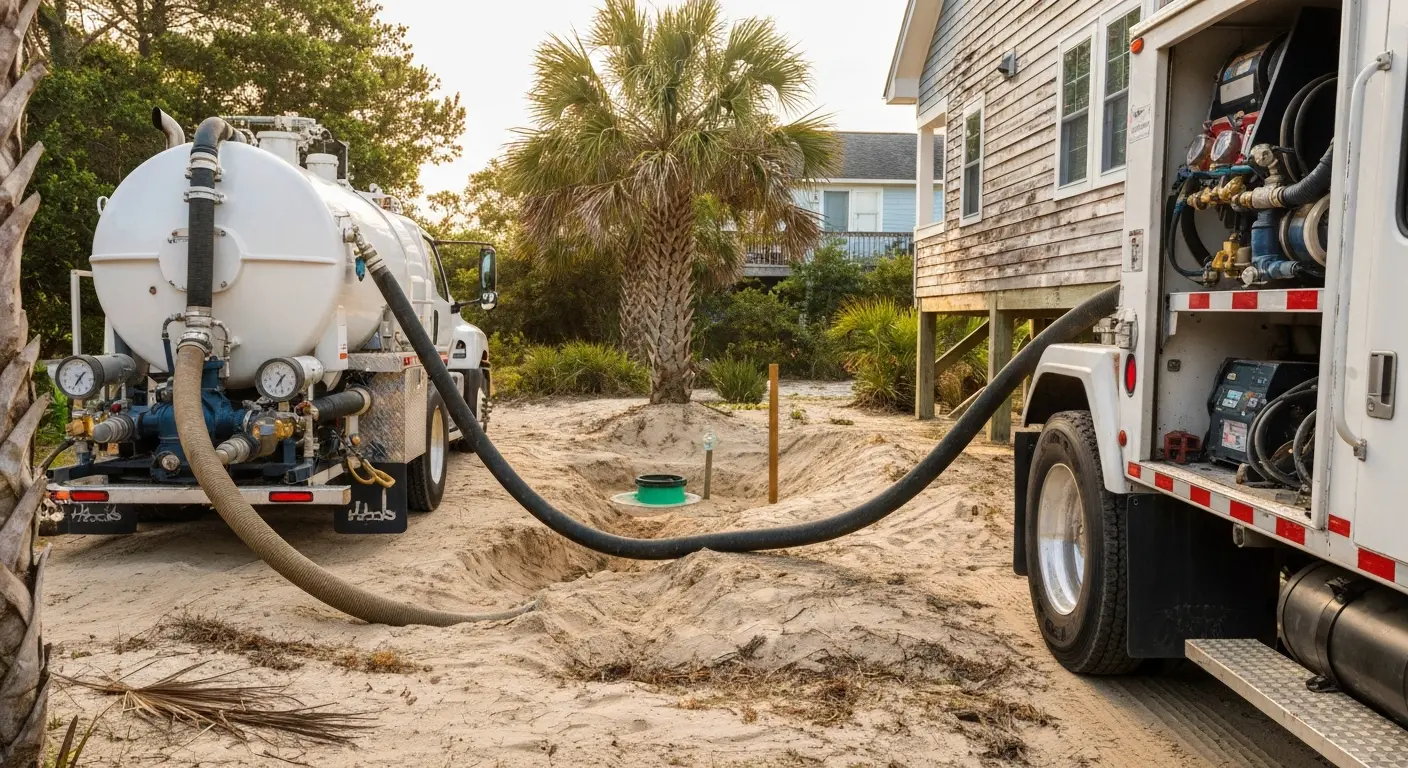 Septic system pumping and maintenance