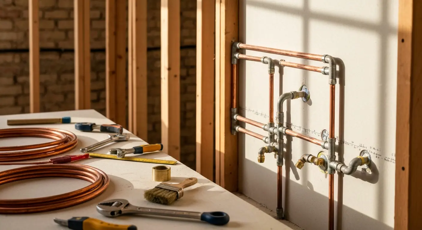 Plumbing remodel project