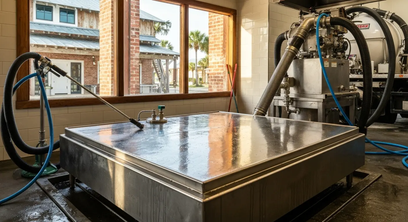 Grease trap cleaning service