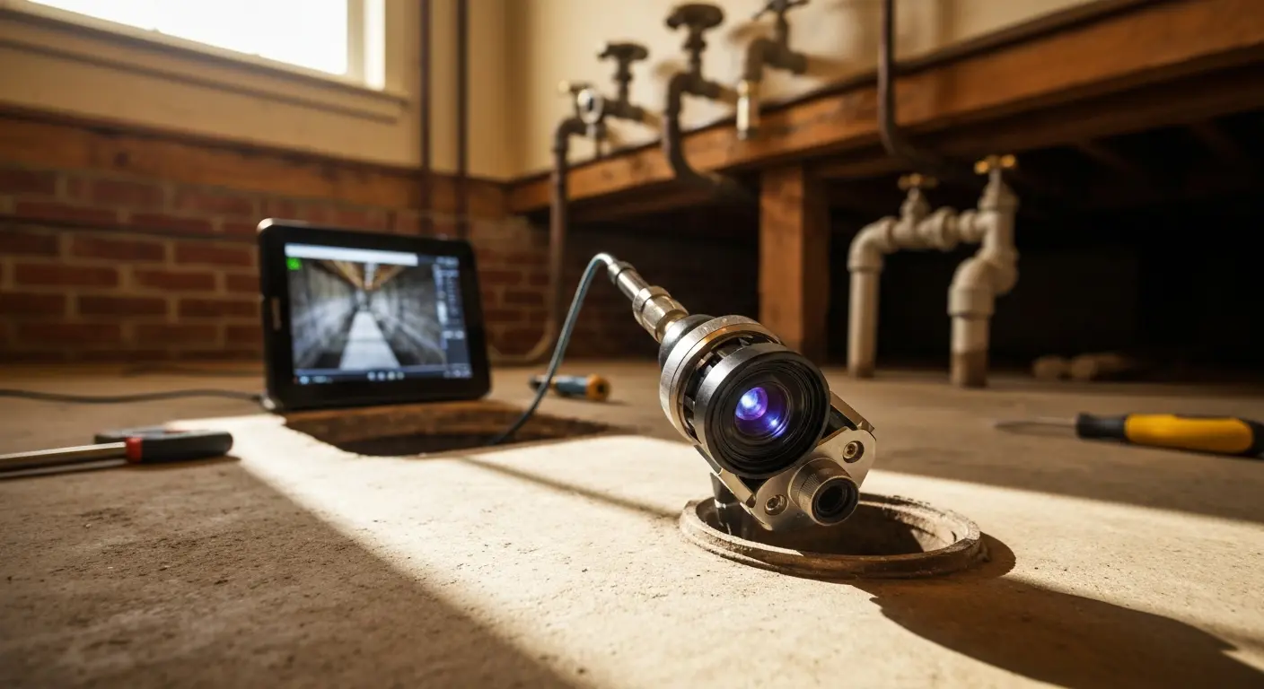 Camera pipe inspection