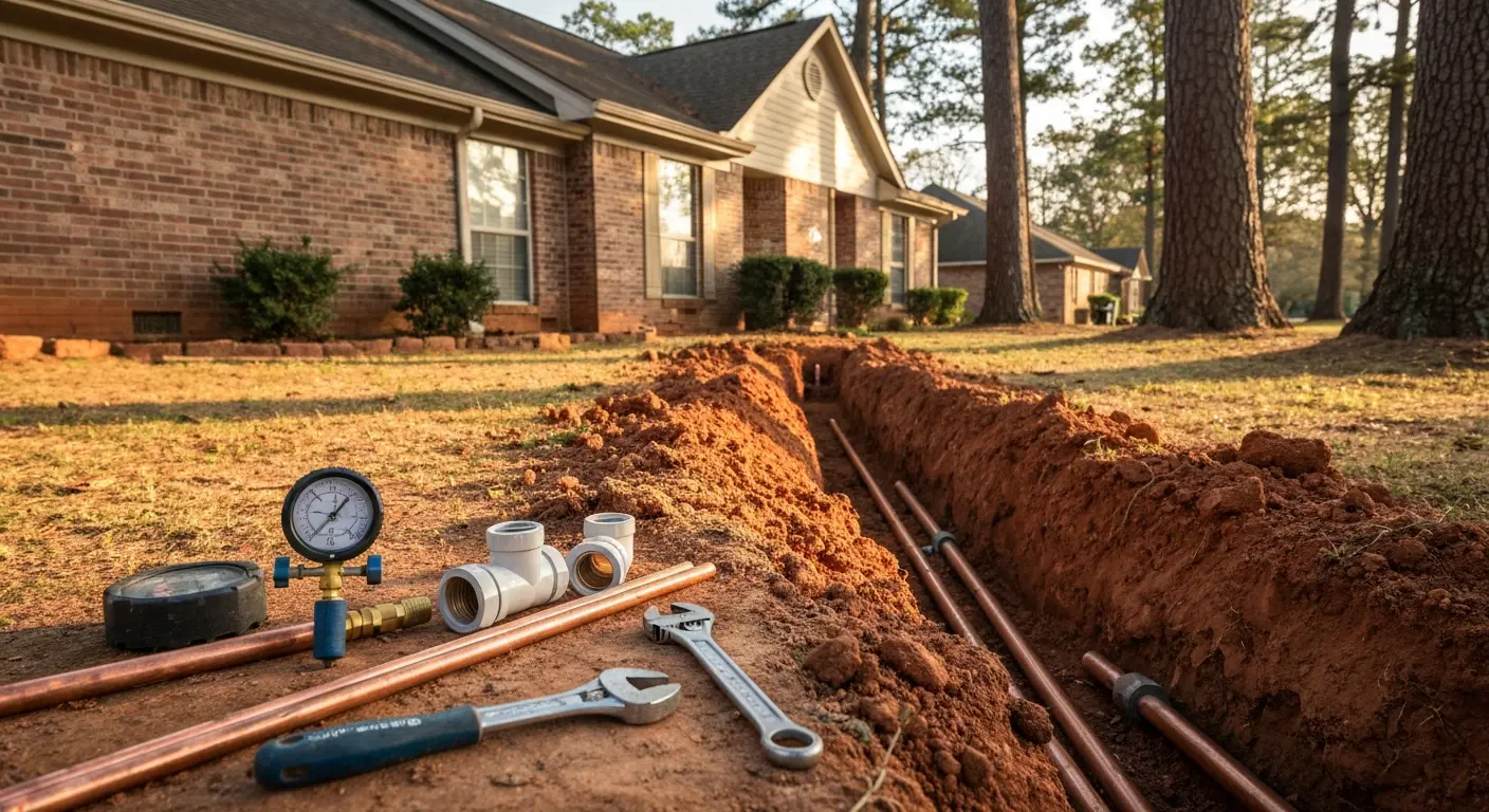 Water line replacement