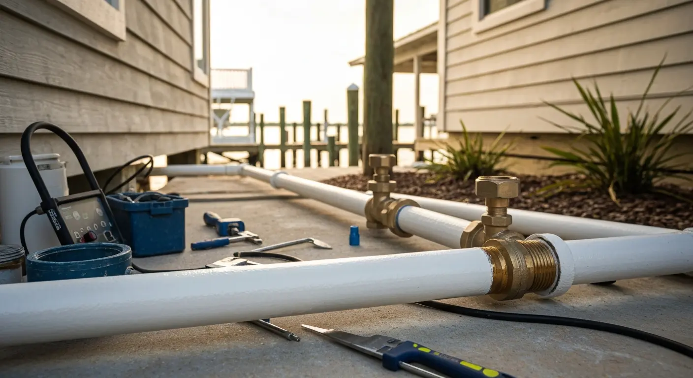 Coastal pipe corrosion