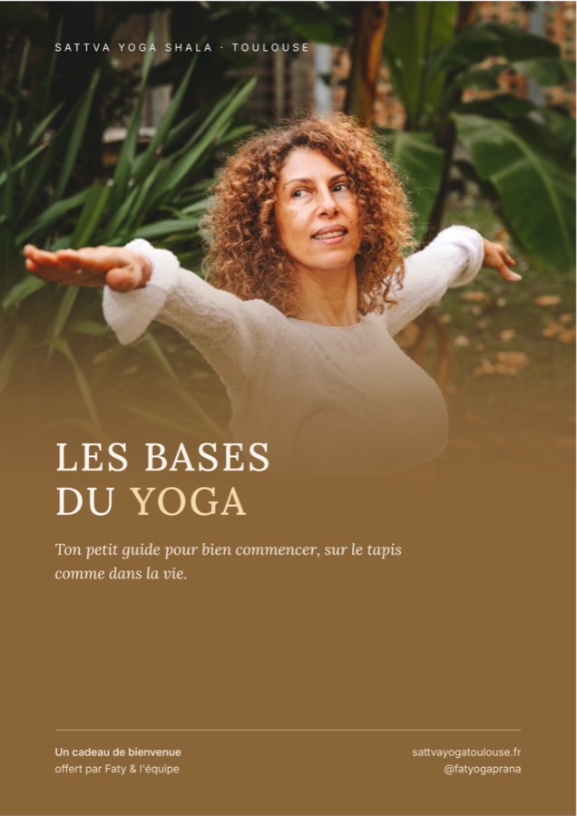 Couverture du guide « Les bases du yoga » de Sattva Yoga Shala