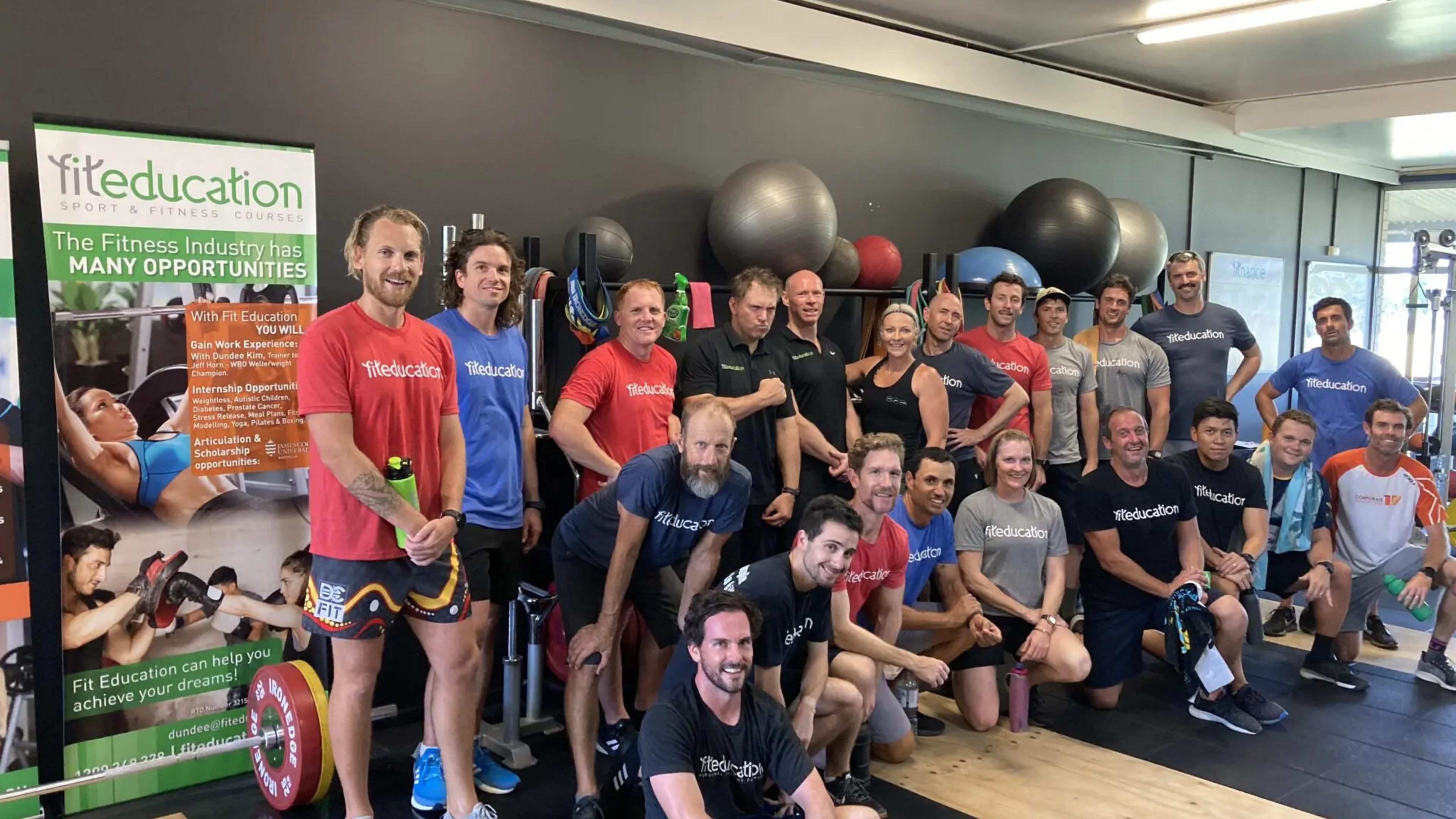 Fit Education students training