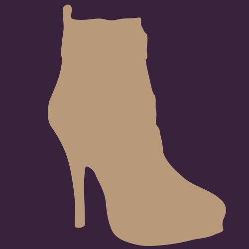 A women's boot with a stiletto heel