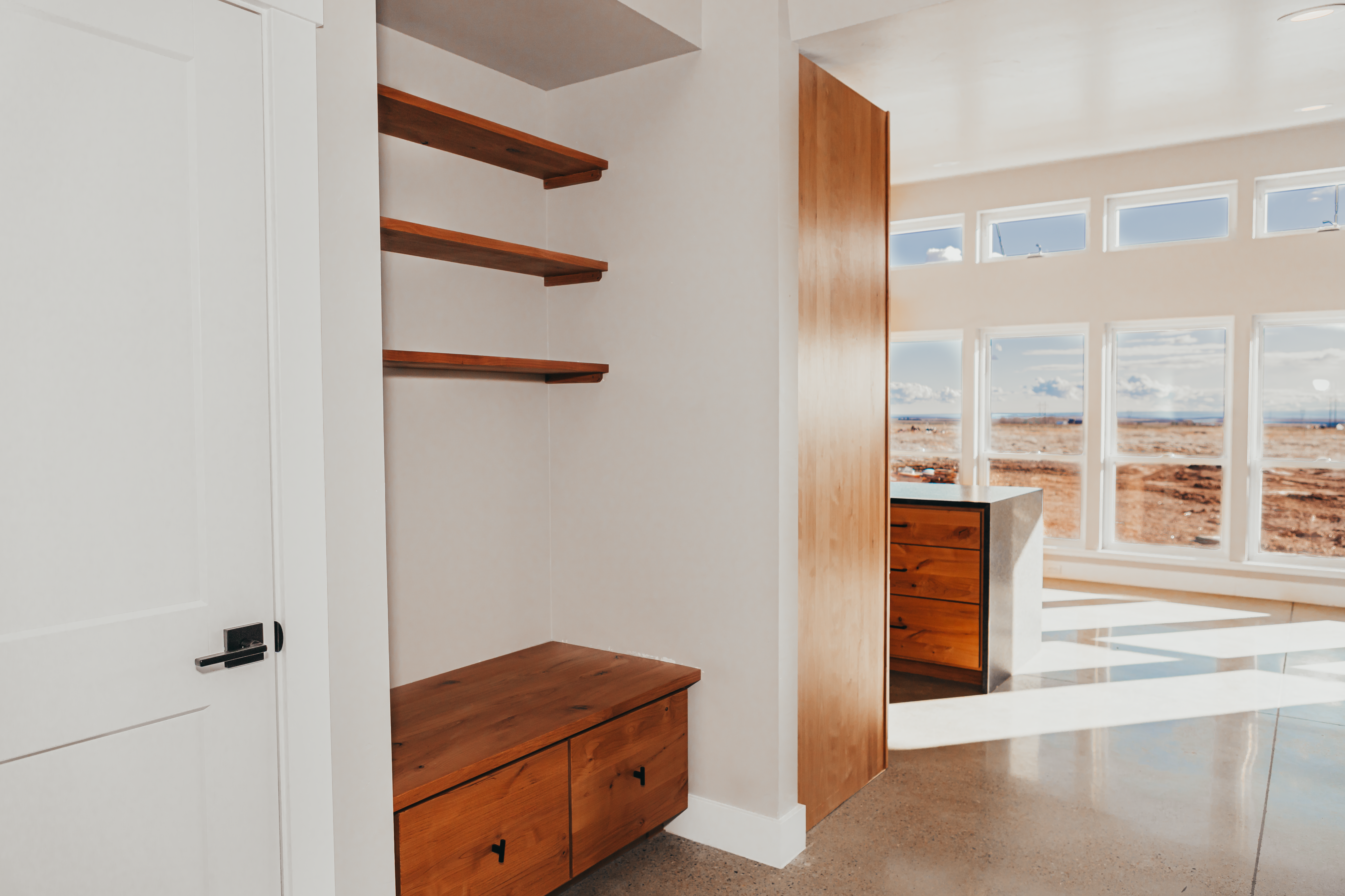 Straw bale home interior showing breathable walls and improved indoor air quality