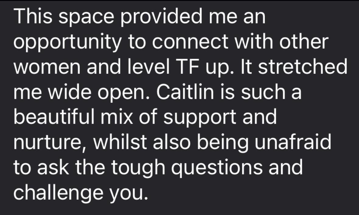 Client testimonial