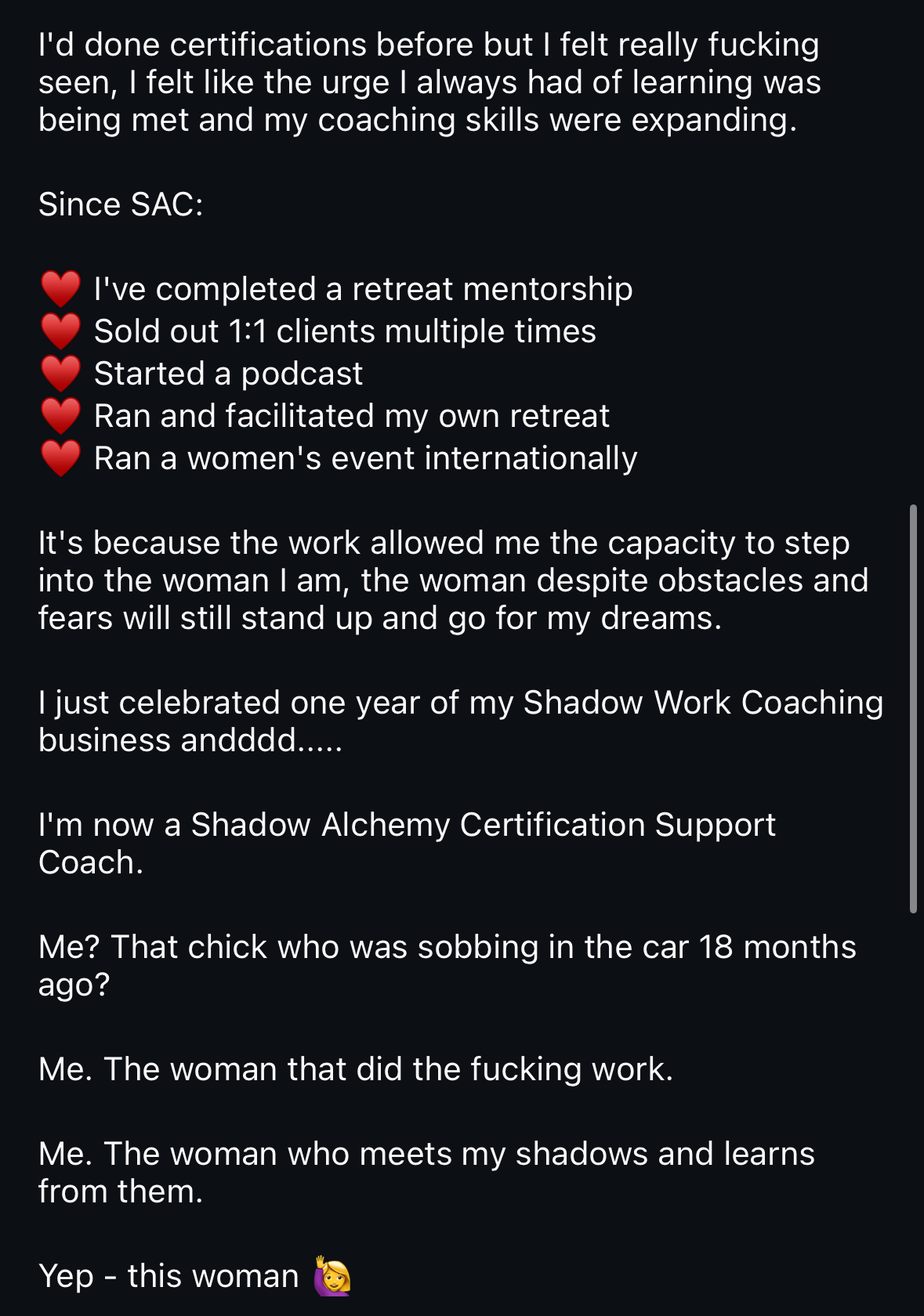 Lurinda Testimonial Part 2