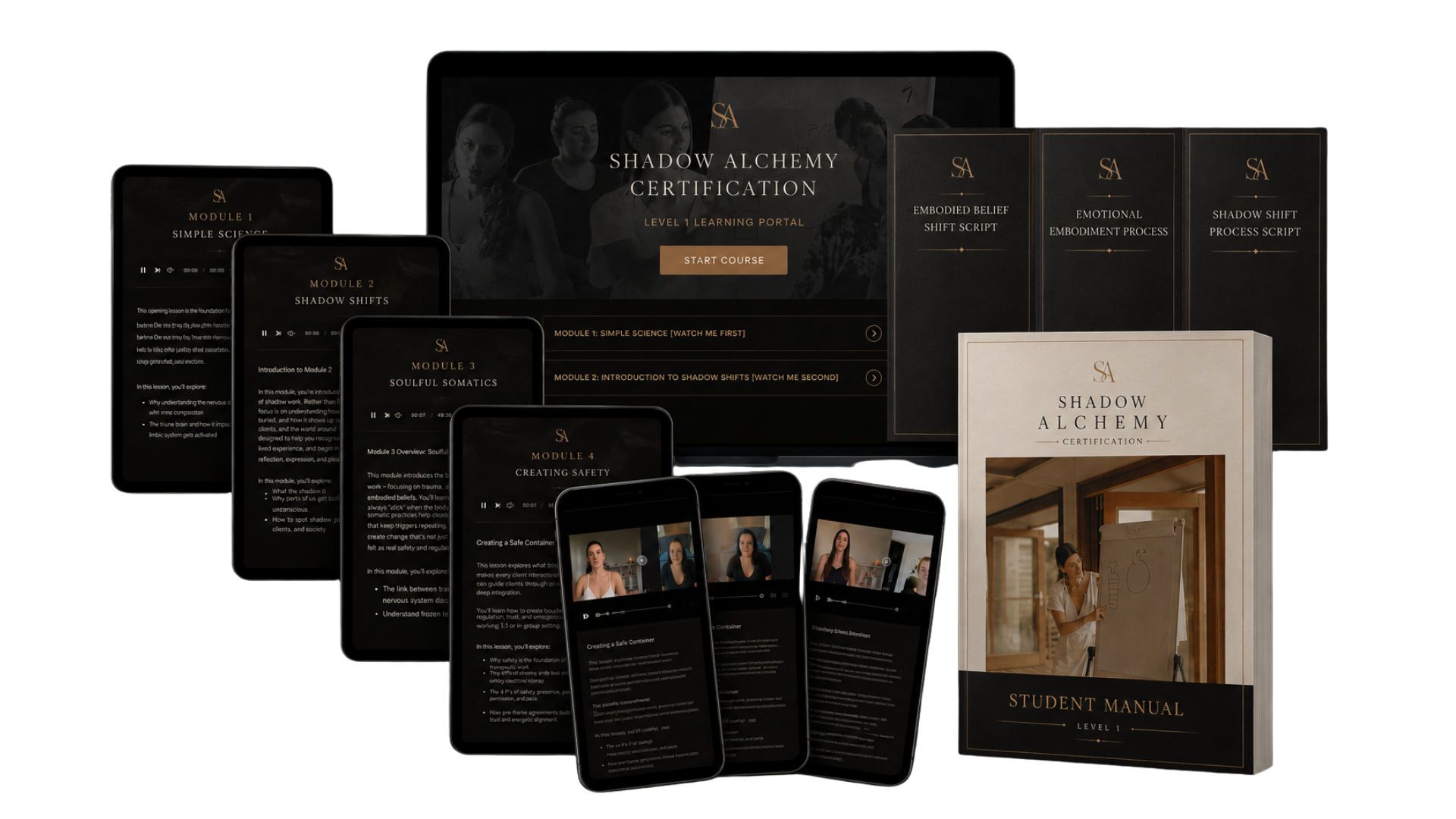 Self-paced theory modules mockup